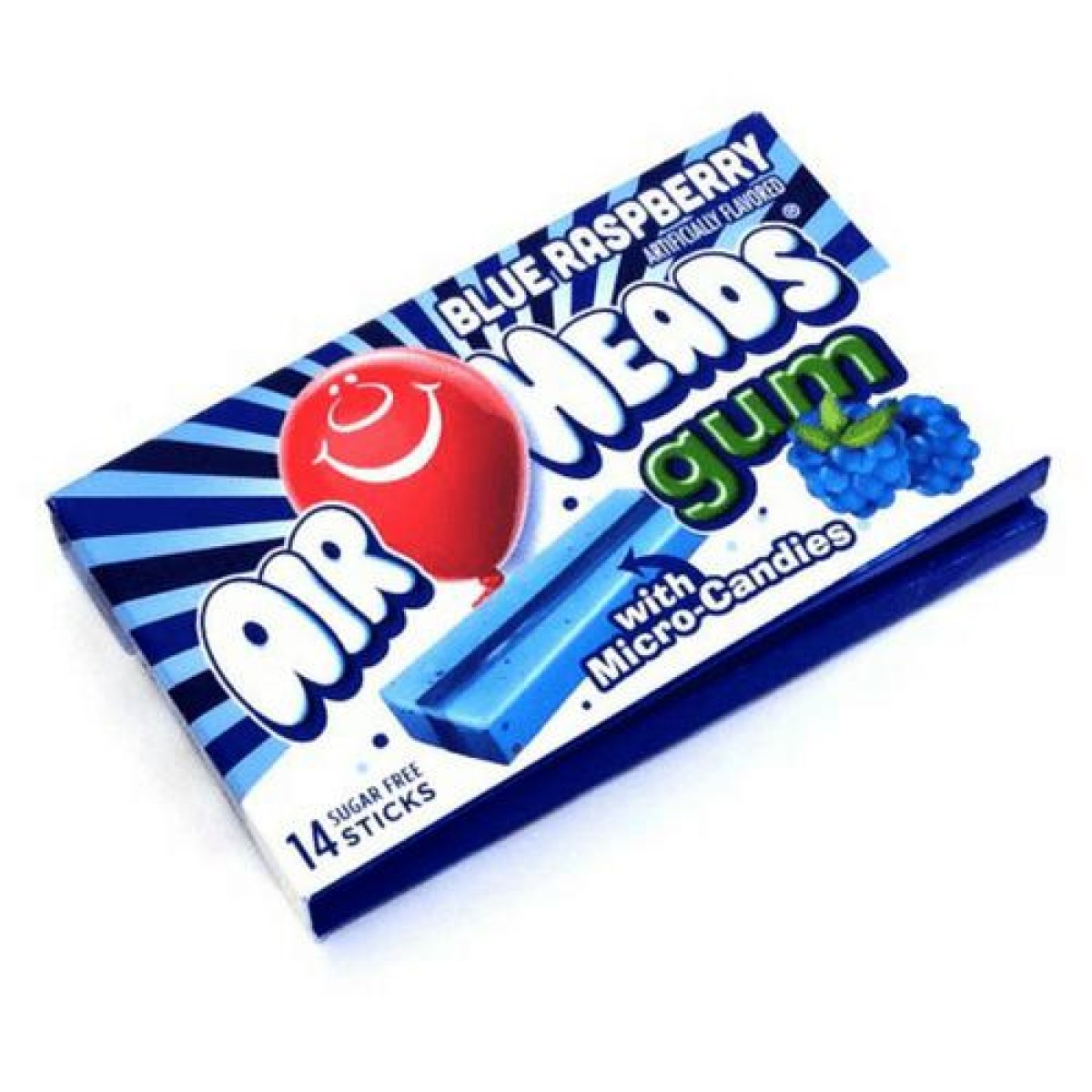 Airheads Bleu Raspberry Bubblegum USA 34g